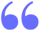 A close-up of a light blue gradient background with a large, stylized light blue quotation mark on the left side.